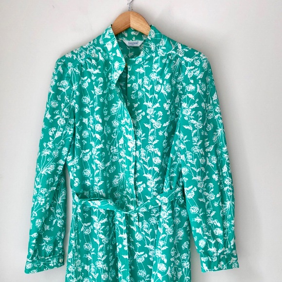 VTG Tanner Green Floral Belted Dress - Picture 3 of 8